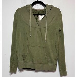 Y2K Vintage Old Navy Mallcore V-Neck Pullover Hoodie Medium‎ Preppy Normcore